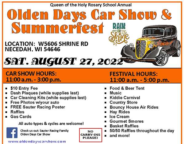 Olden Days Car Show & Summerfest Brochure