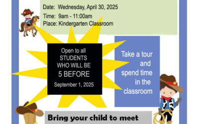 Kindergarten Roundup for Fall 2025